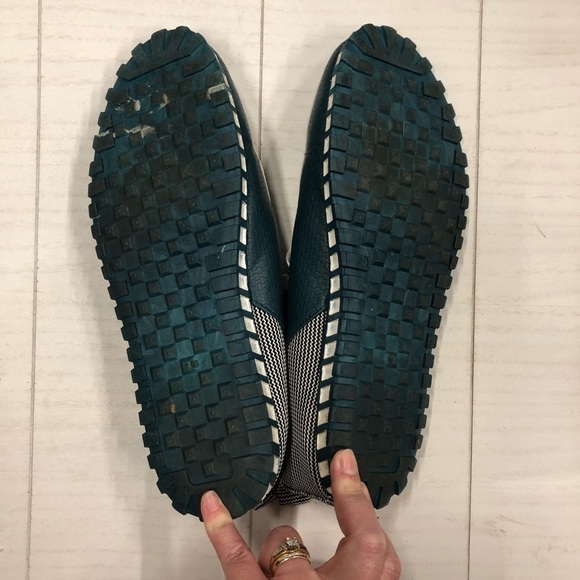 SHOENS‎ CANVAS ULTRALIGHT SNEAKERS Teal White EUC Size 46/12 - Picture 5 of 6